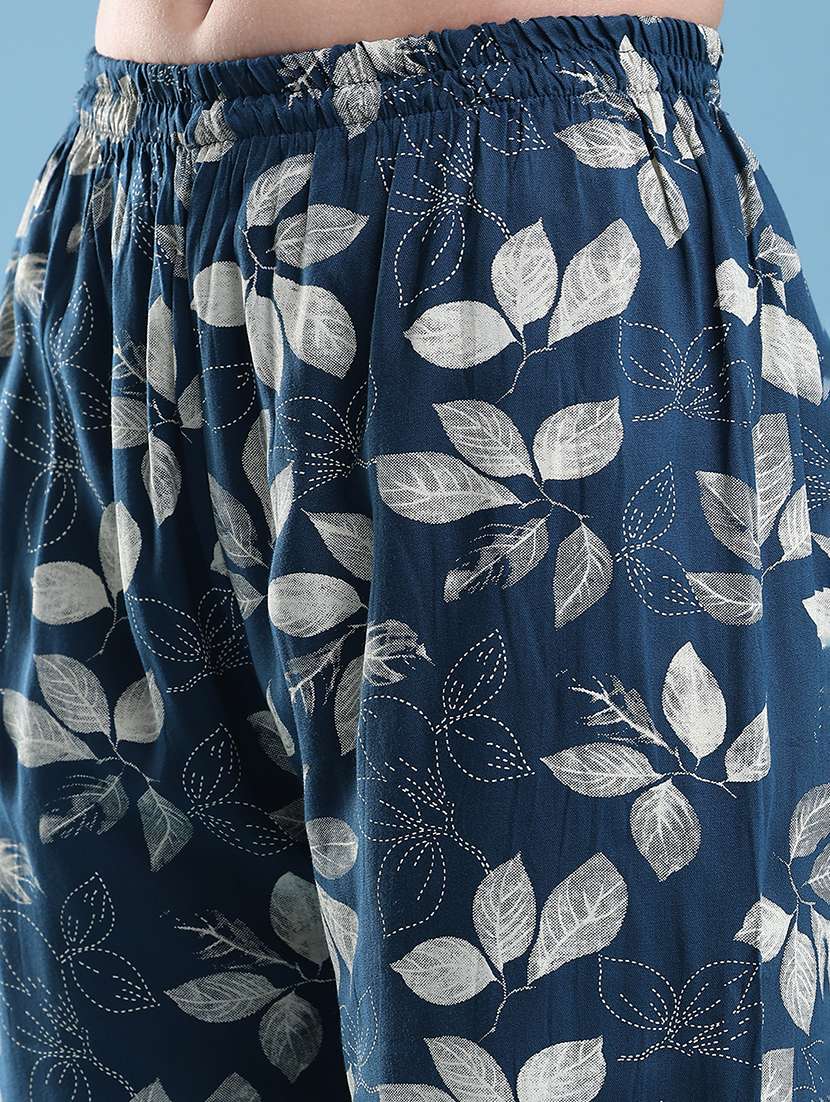 women printed three quarter sleeve ethnic co-ord set - 22460348 -  Standard Image - 5