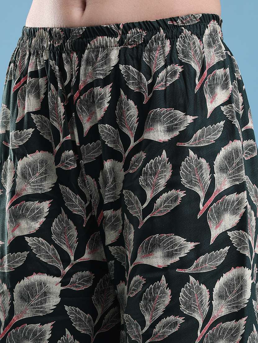 women printed three quarter sleeve ethnic co-ord set - 22460351 -  Standard Image - 5