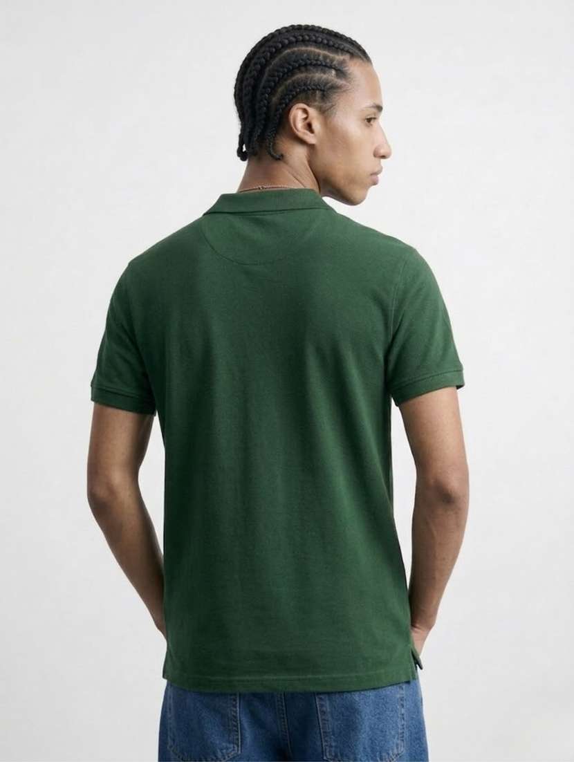 men color block short sleeve regular fit polo t-shirt - 22460572 -  Standard Image - 3