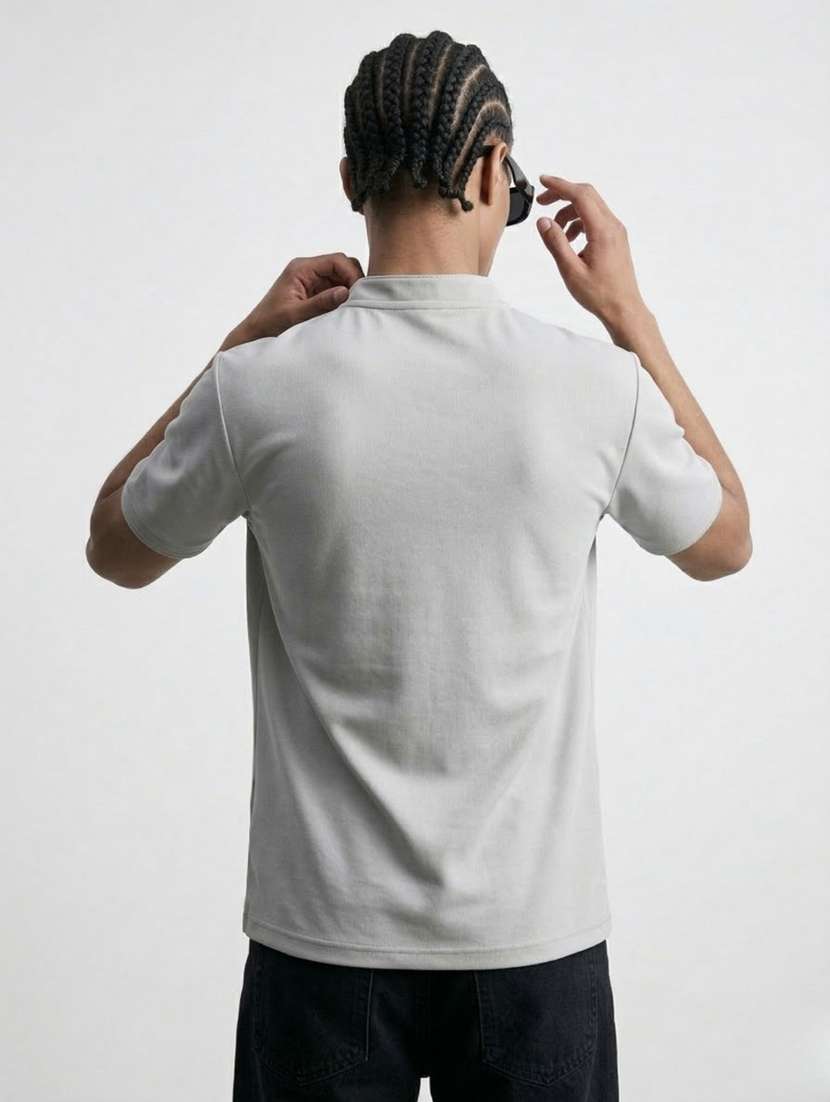 men solid short sleeve regular fit t-shirt - 22460599 -  Standard Image - 3