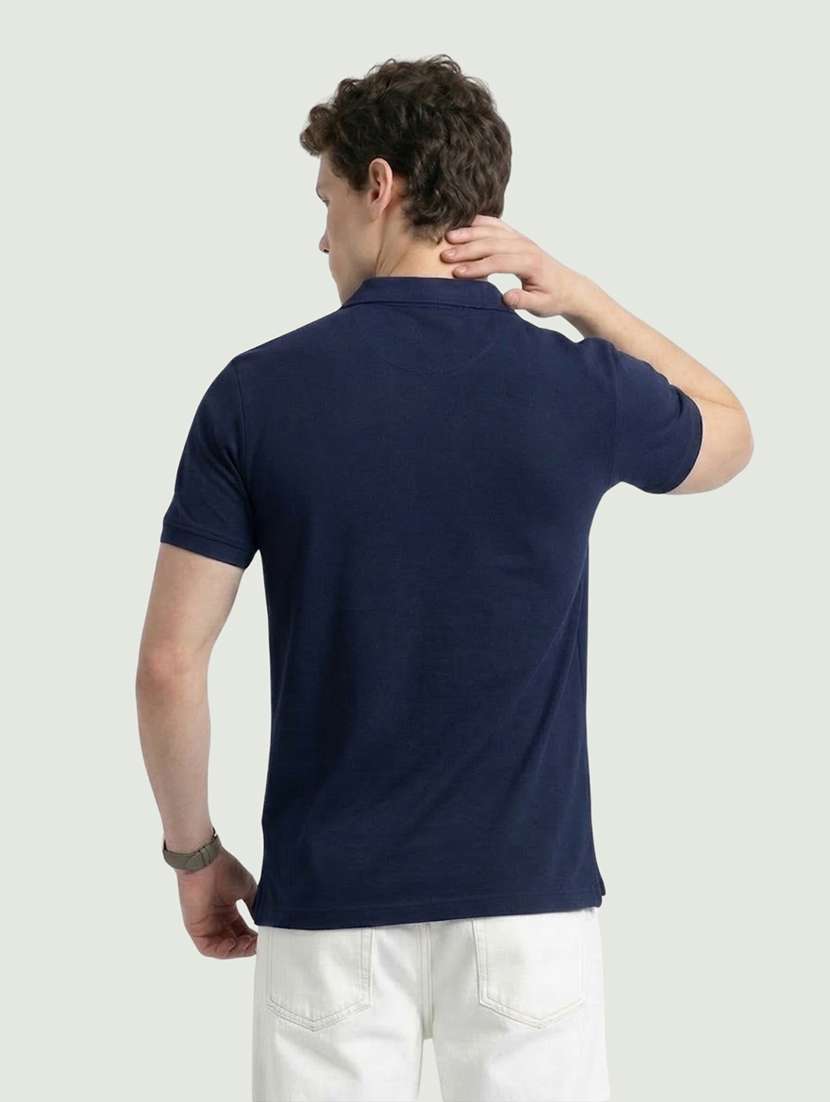 men color block short sleeve regular fit polo t-shirt - 22460606 -  Standard Image - 3