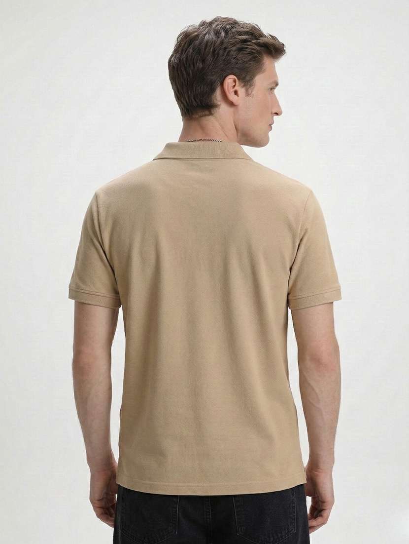 men solid short sleeve regular fit polo t-shirt - 22460625 -  Standard Image - 3