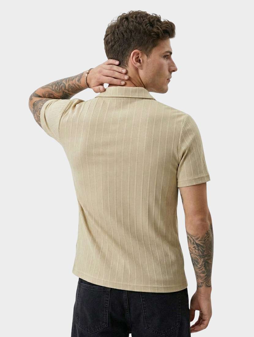 men self design short sleeve regular fit polo t-shirt - 22460641 -  Standard Image - 3