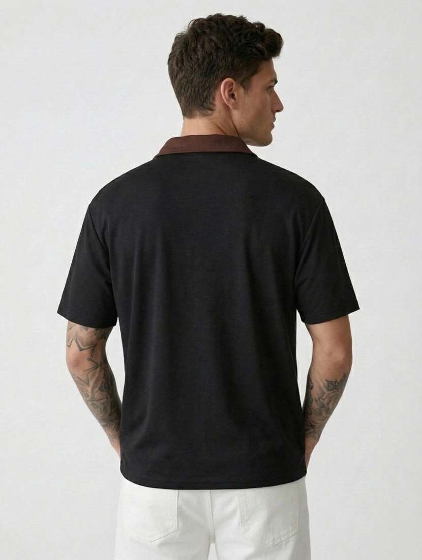 men typographic short sleeve regular fit polo t-shirt - 22460655 -  Standard Image - 3