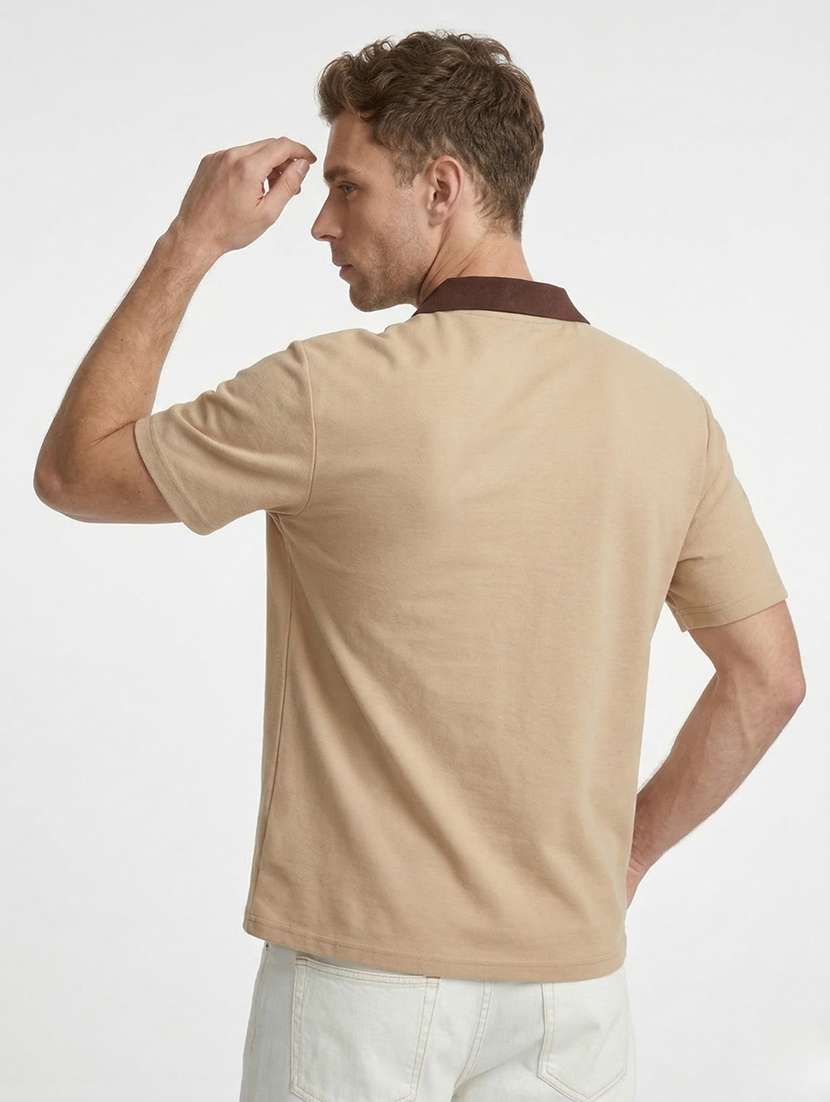 men typographic short sleeve regular fit polo t-shirt - 22460657 -  Standard Image - 3
