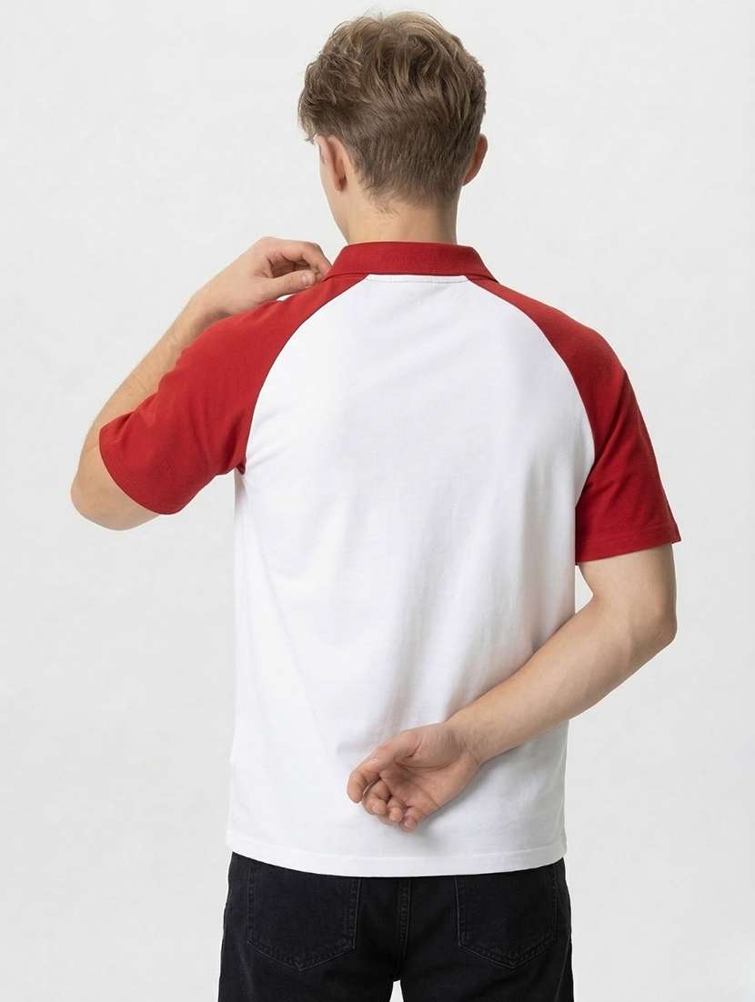 men color block short sleeve regular fit polo t-shirt - 22460662 -  Standard Image - 3