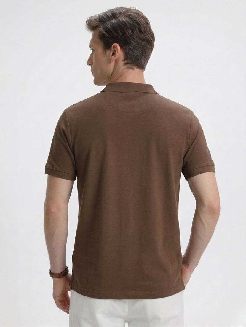 men color block short sleeve regular fit polo t-shirt - 22460733 -  Standard Image - 3