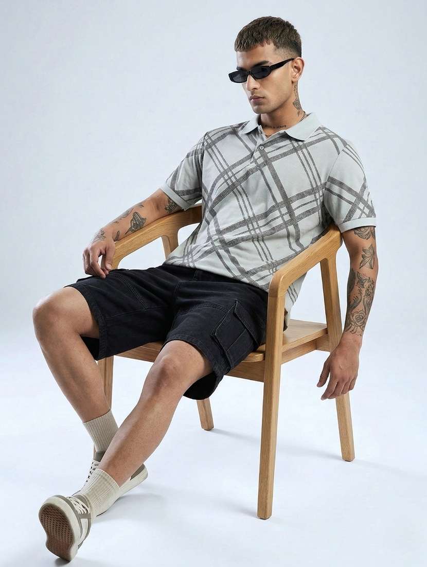 men printed short sleeve regular fit polo t-shirt - 22460751 -  Standard Image - 3