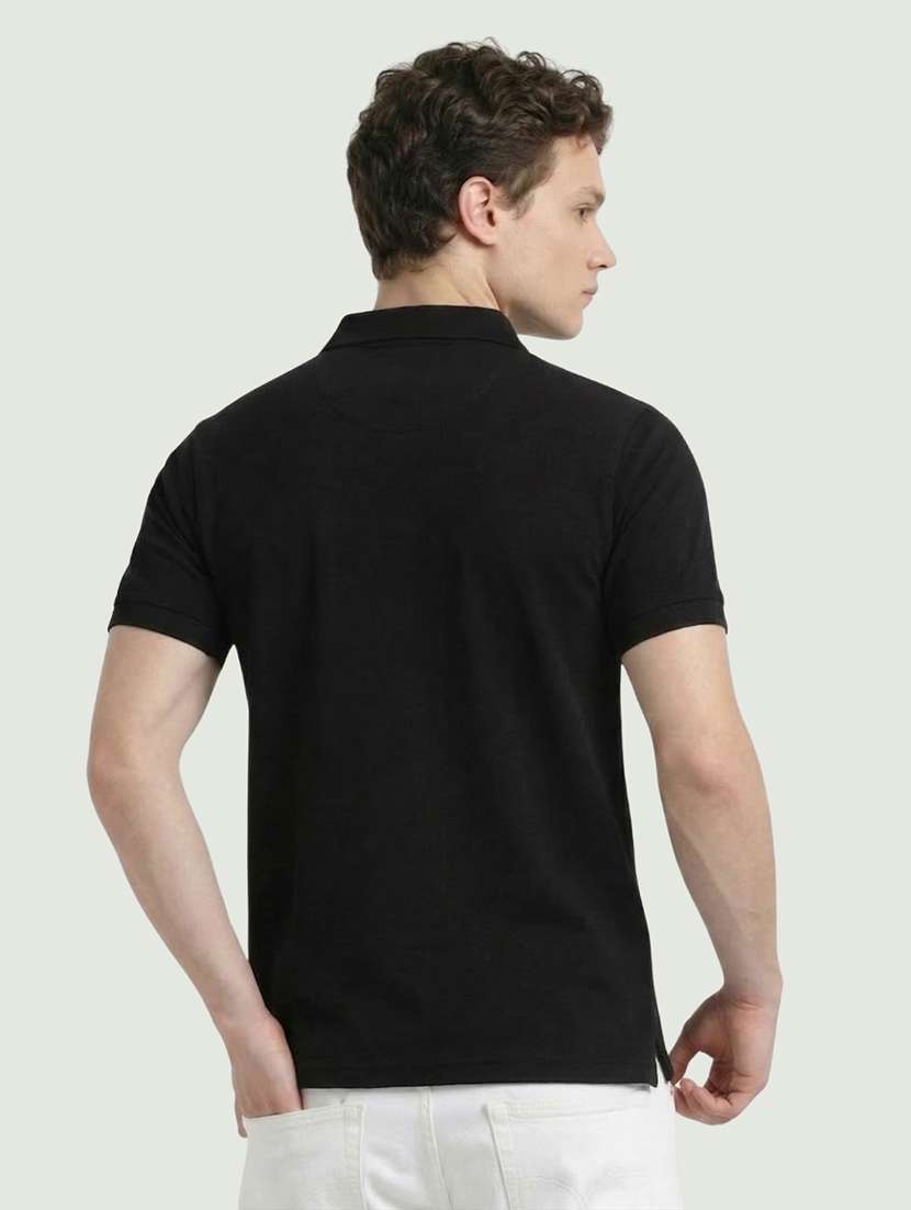 men color block short sleeve regular fit polo t-shirt - 22460764 -  Standard Image - 3