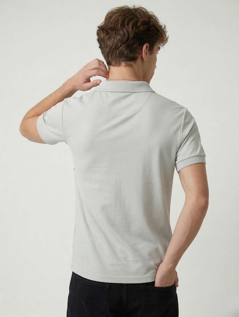 men striped short sleeve regular fit polo t-shirt - 22460771 -  Standard Image - 3