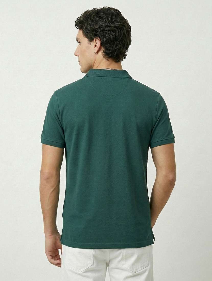 men solid short sleeve regular fit polo t-shirt - 22460782 -  Standard Image - 3