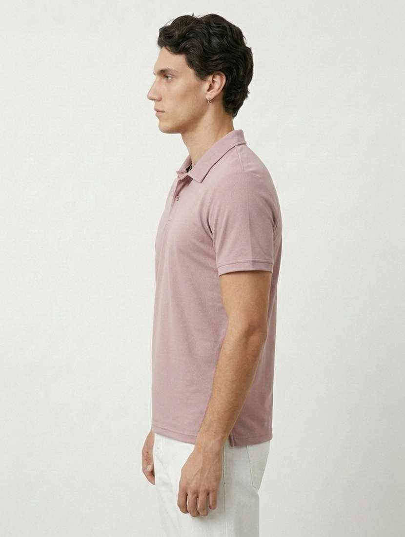 men solid short sleeve regular fit polo t-shirt - 22460790 -  Standard Image - 3