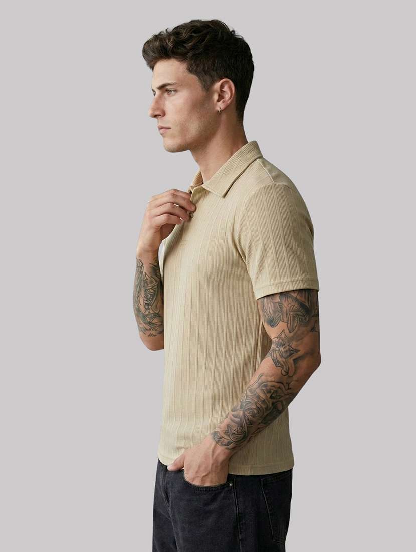 men self design short sleeve regular fit polo t-shirt - 22460801 -  Standard Image - 3