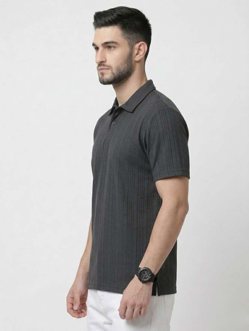 men self design short sleeve regular fit polo t-shirt - 22460805 -  Standard Image - 3