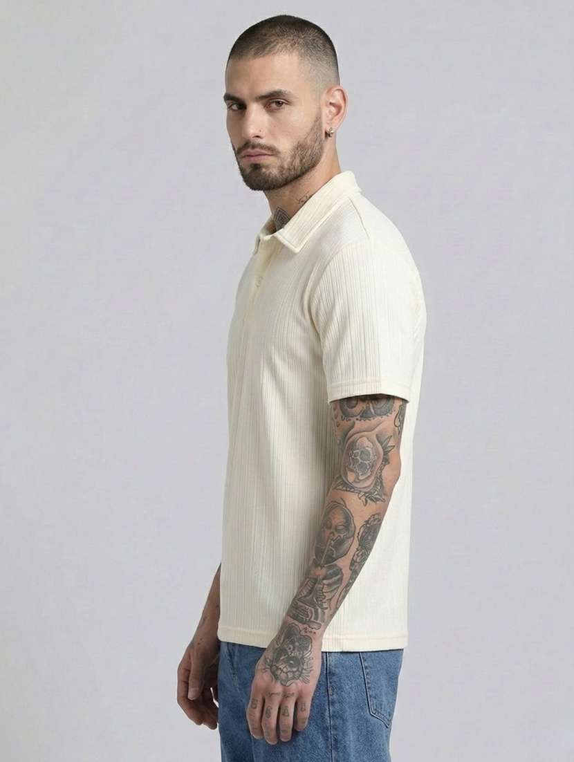 men self design short sleeve regular fit polo t-shirt - 22460806 -  Standard Image - 3