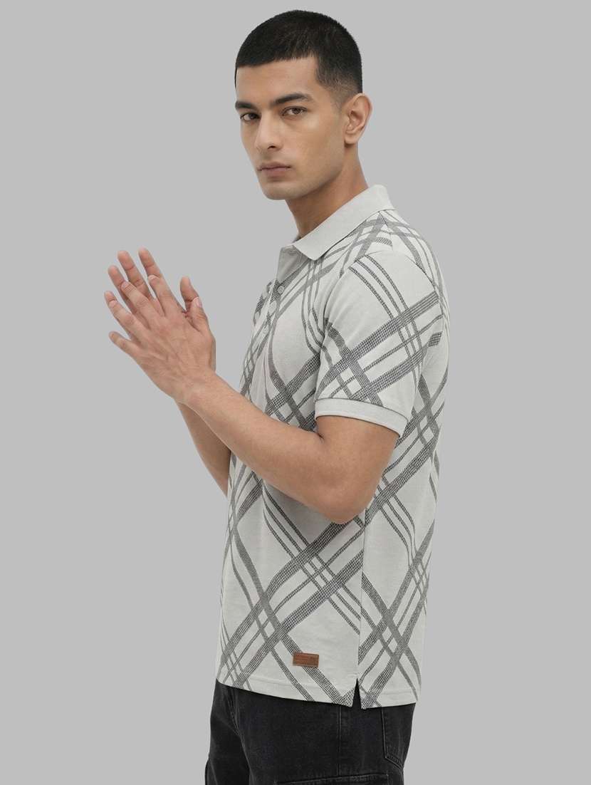 men printed short sleeve regular fit polo t-shirt - 22460831 -  Standard Image - 3