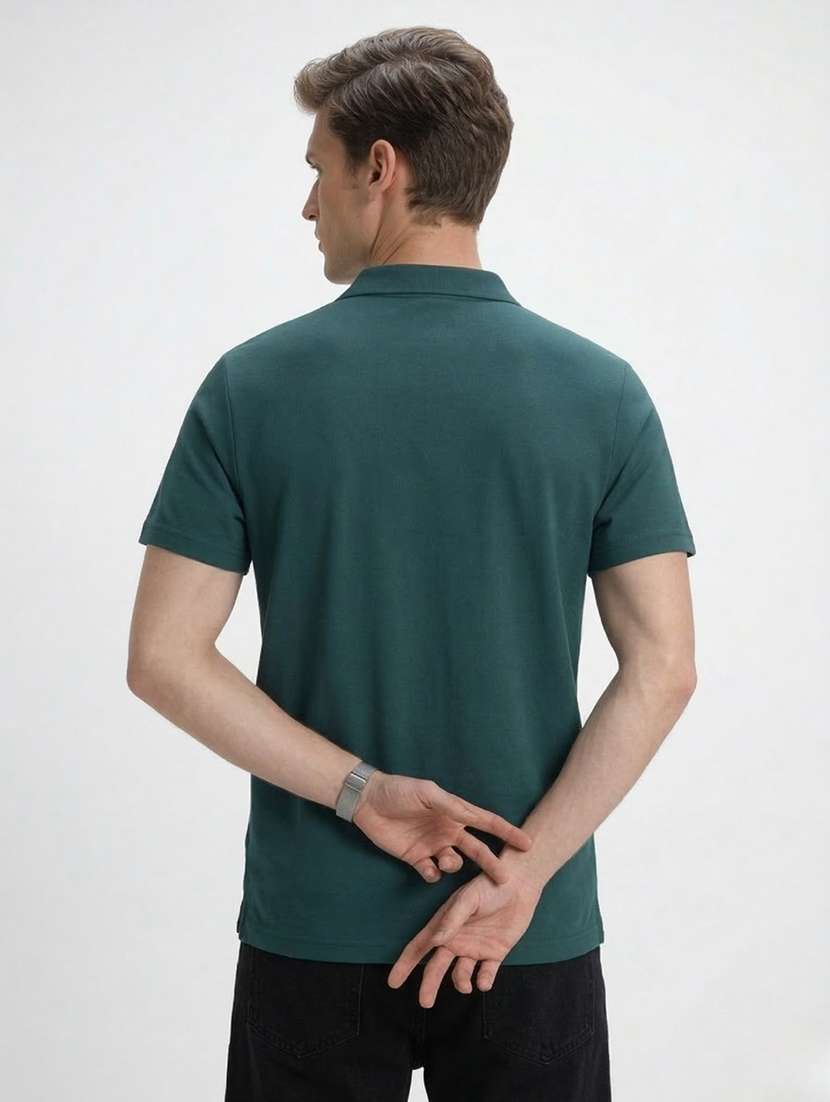 men printed short sleeve regular fit polo t-shirt - 22460937 -  Standard Image - 3