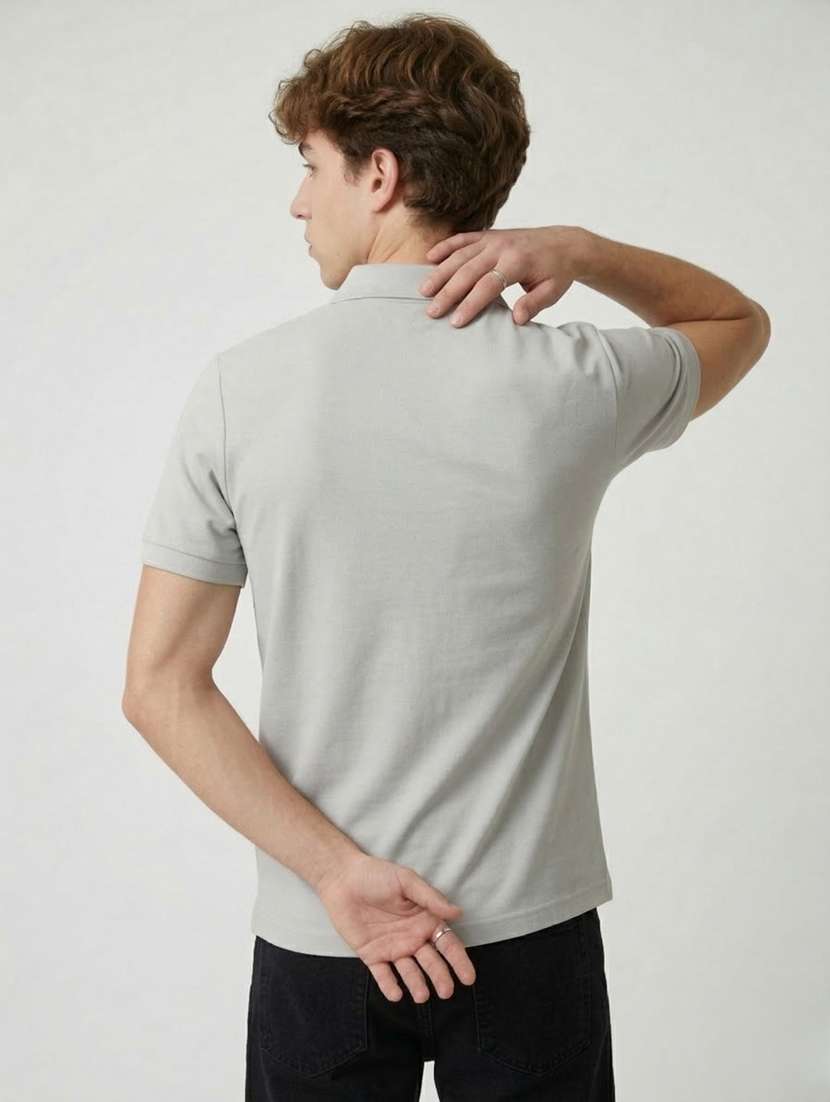 men printed short sleeve regular fit polo t-shirt - 22460938 -  Standard Image - 3