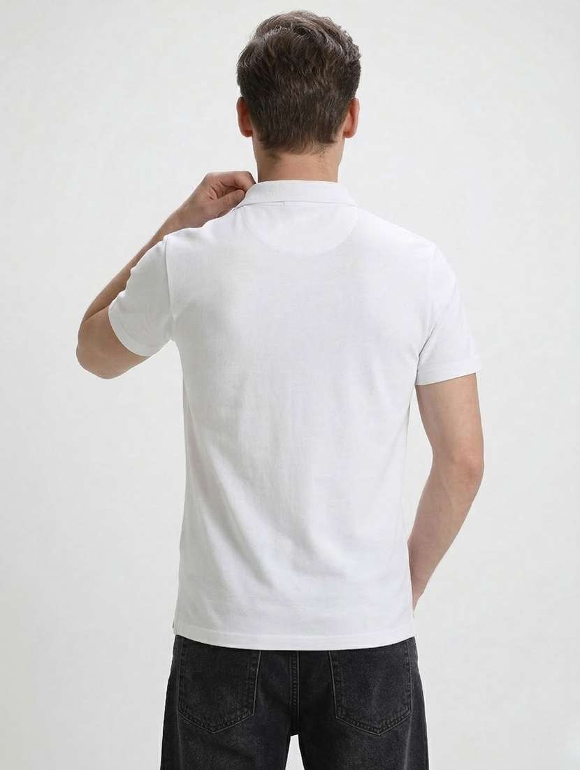 men printed short sleeve regular fit polo t-shirt - 22460941 -  Standard Image - 3