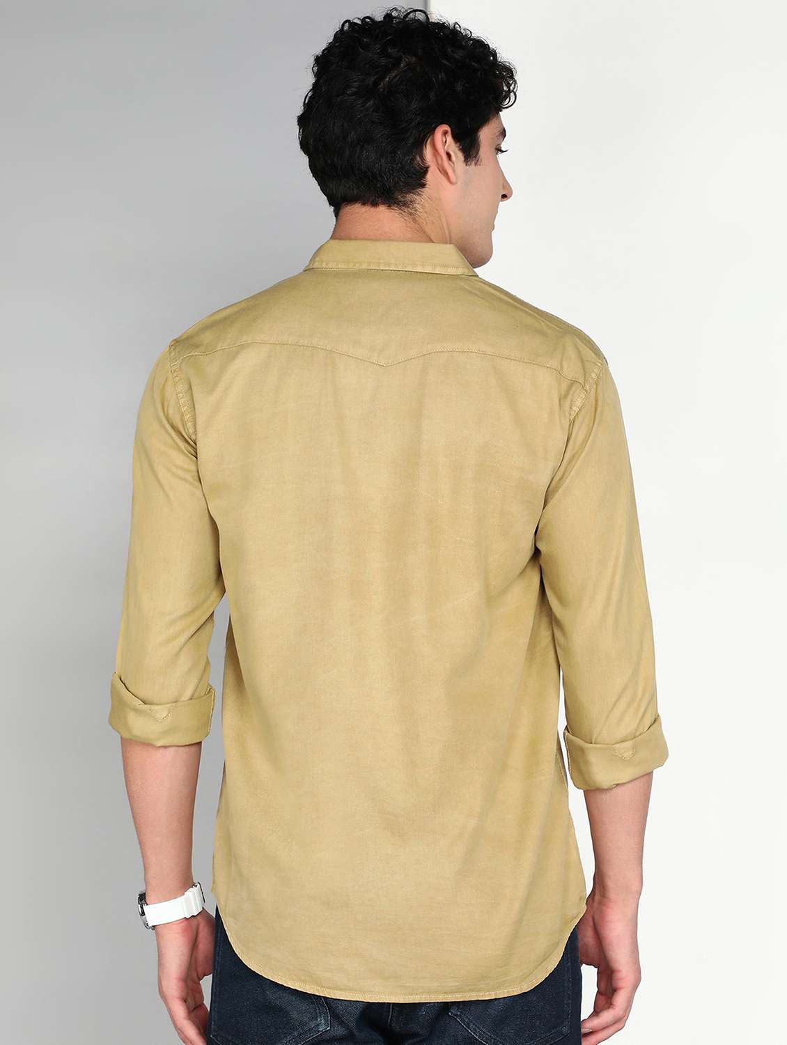 men twill shacket - 22461101 -  Standard Image - 3