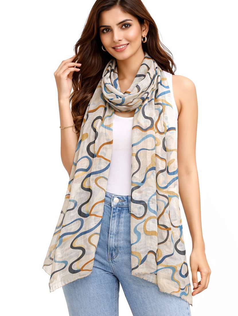 women printed scarf
