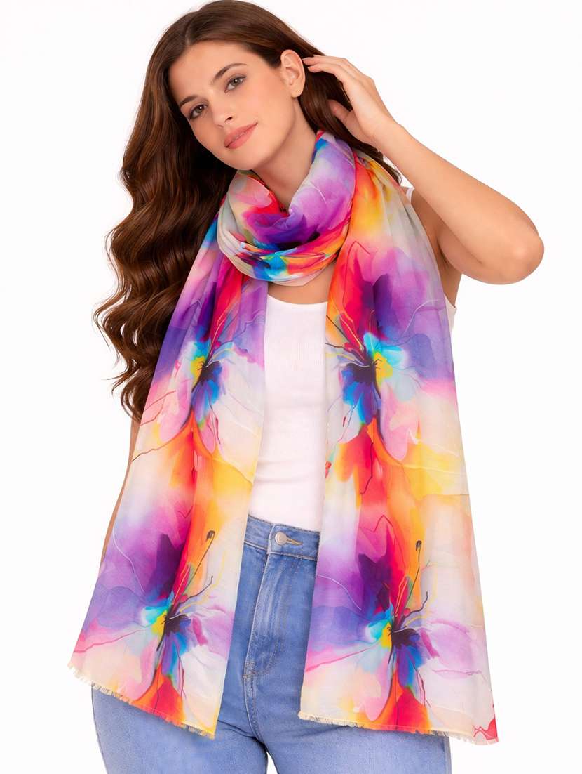 women printed scarf