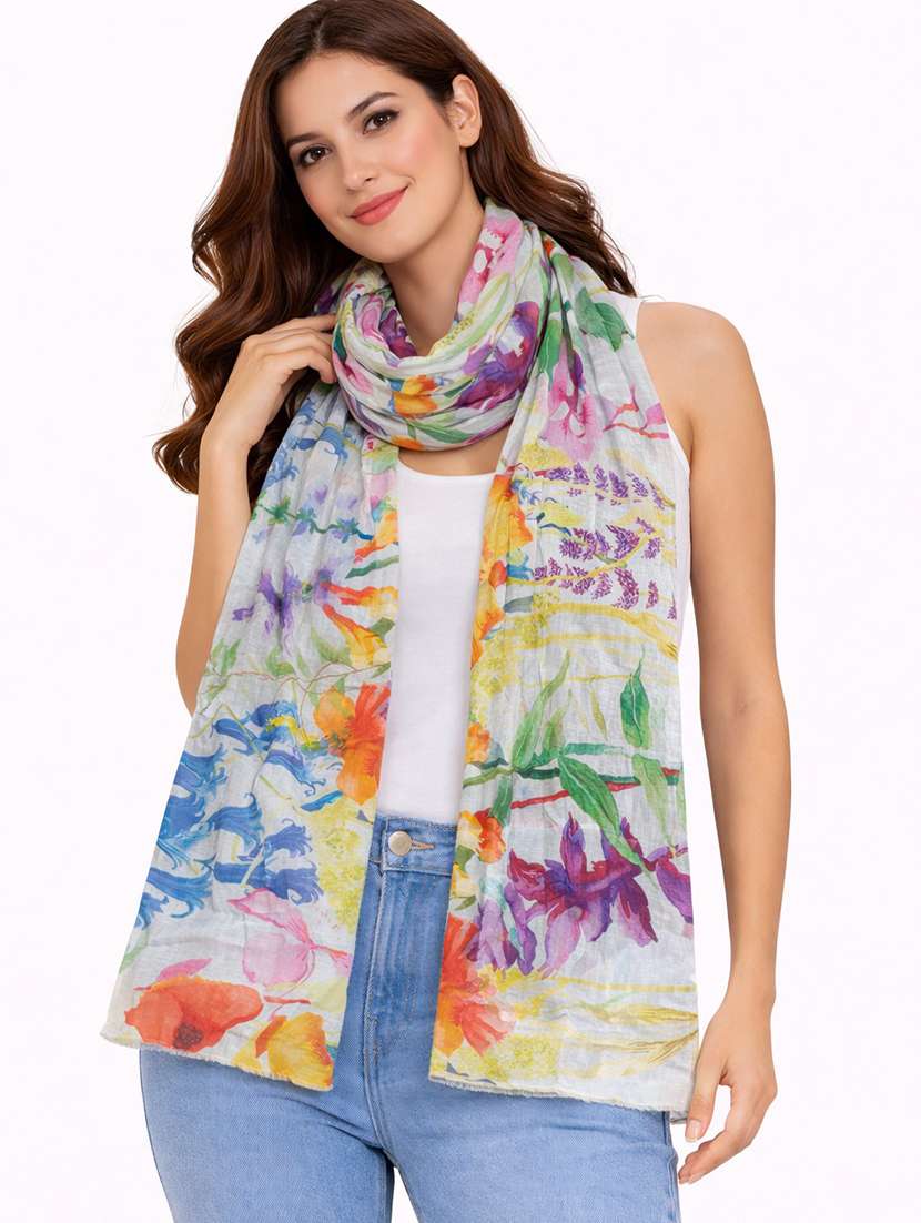 women printed scarf