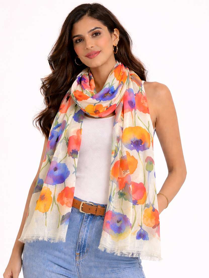 women printed scarf