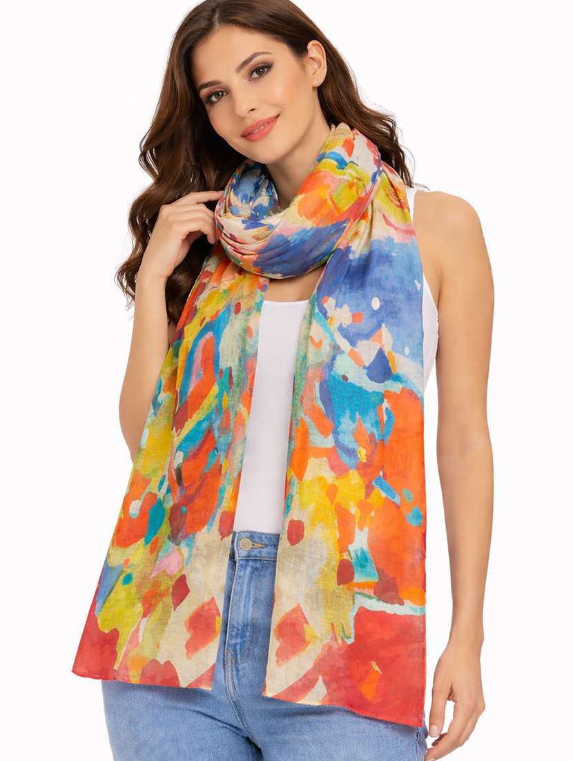 women printed scarf