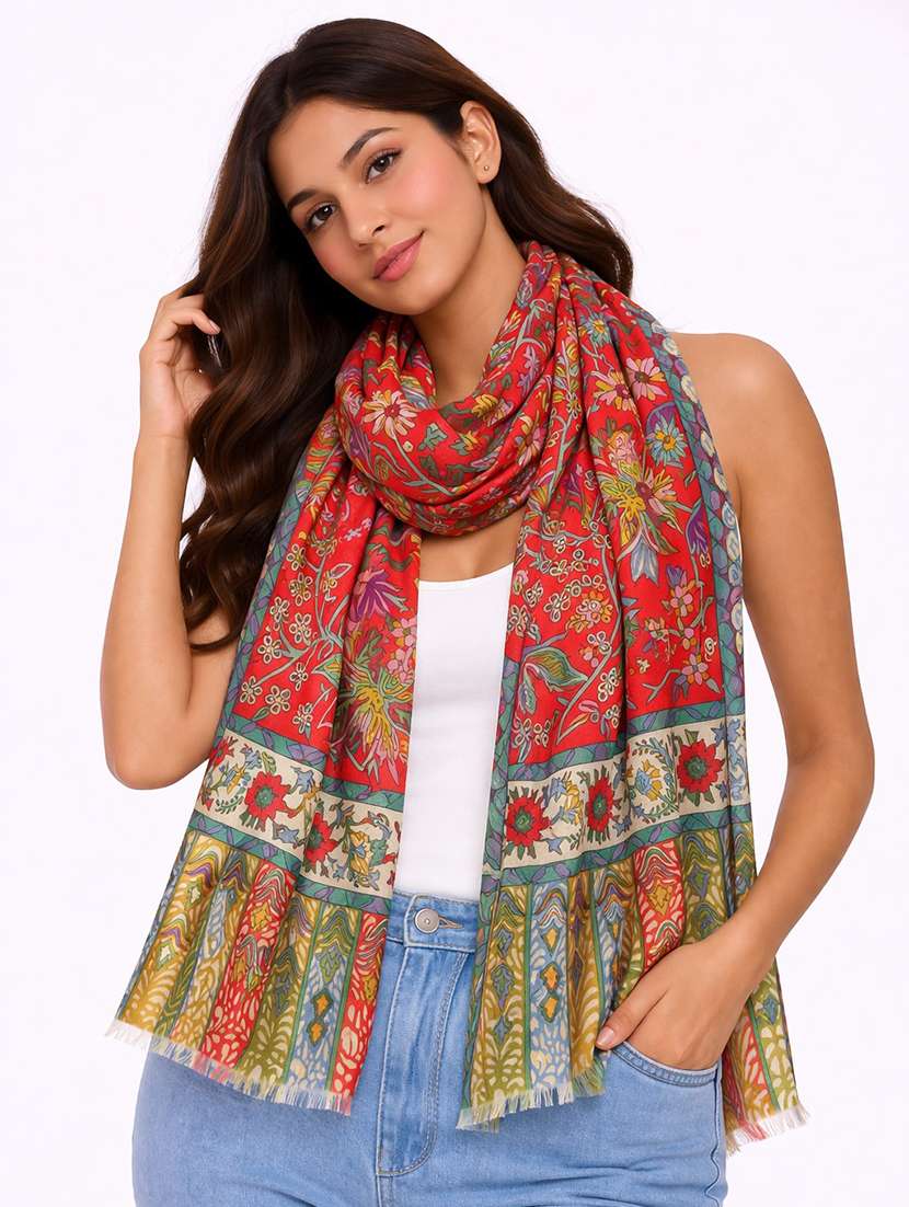 women printed scarf
