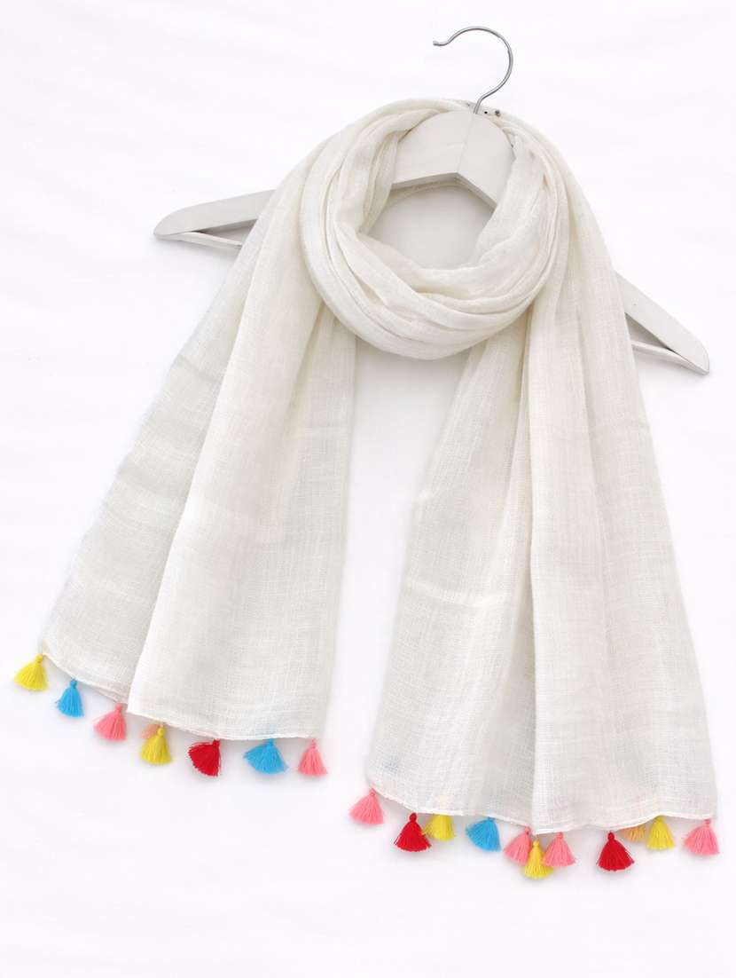 women solid scarf - 22461198 -  Standard Image - 3