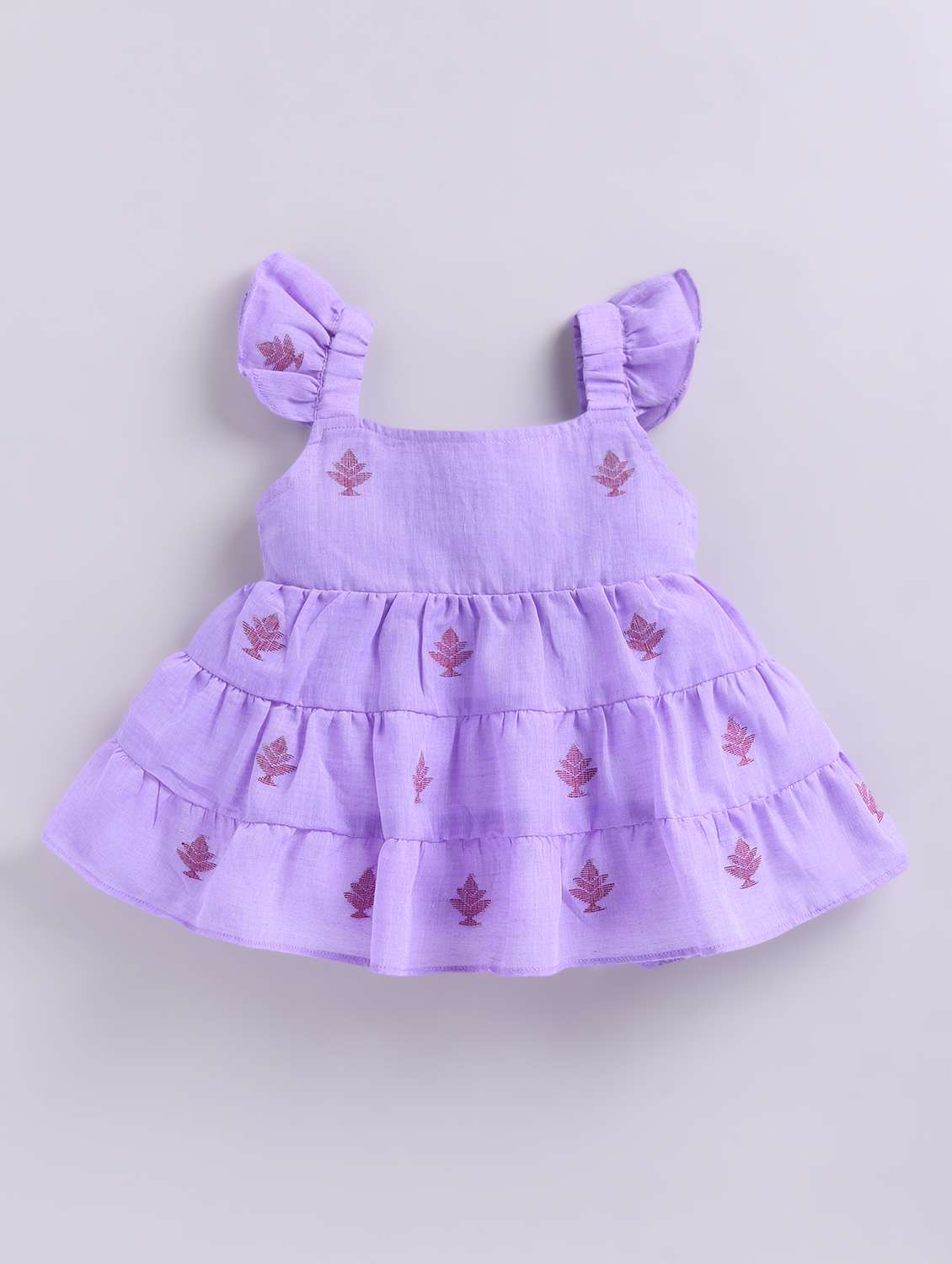 girl  pink denim frock