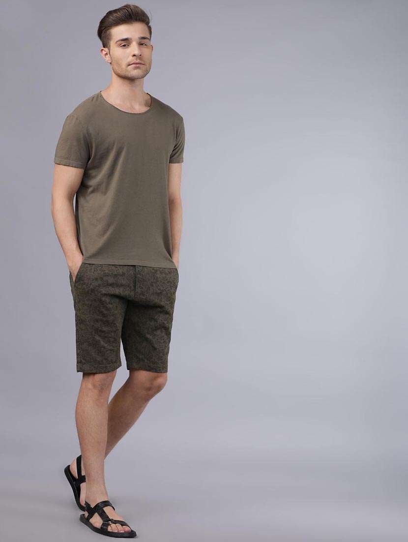 men printed mid rise regular fit shorts - 22462175 -  Standard Image - 5