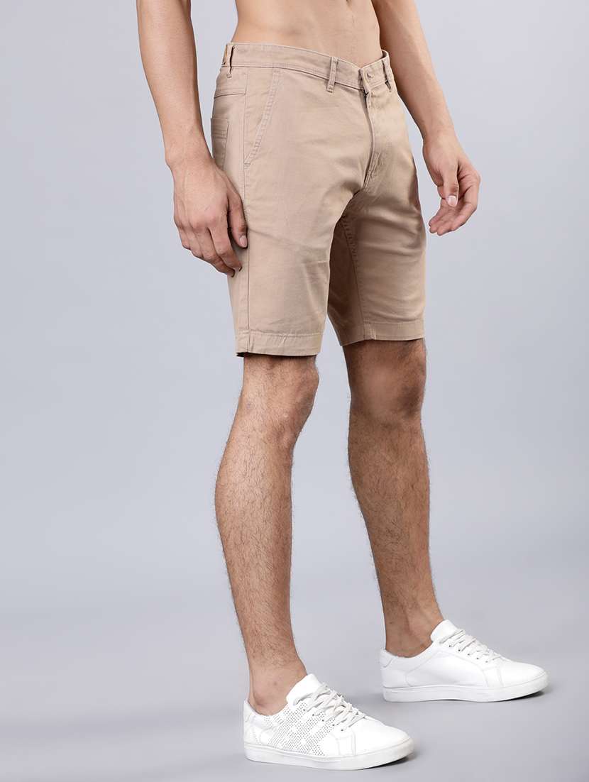 men solid mid rise regular fit shorts - 22462179 -  Standard Image - 3