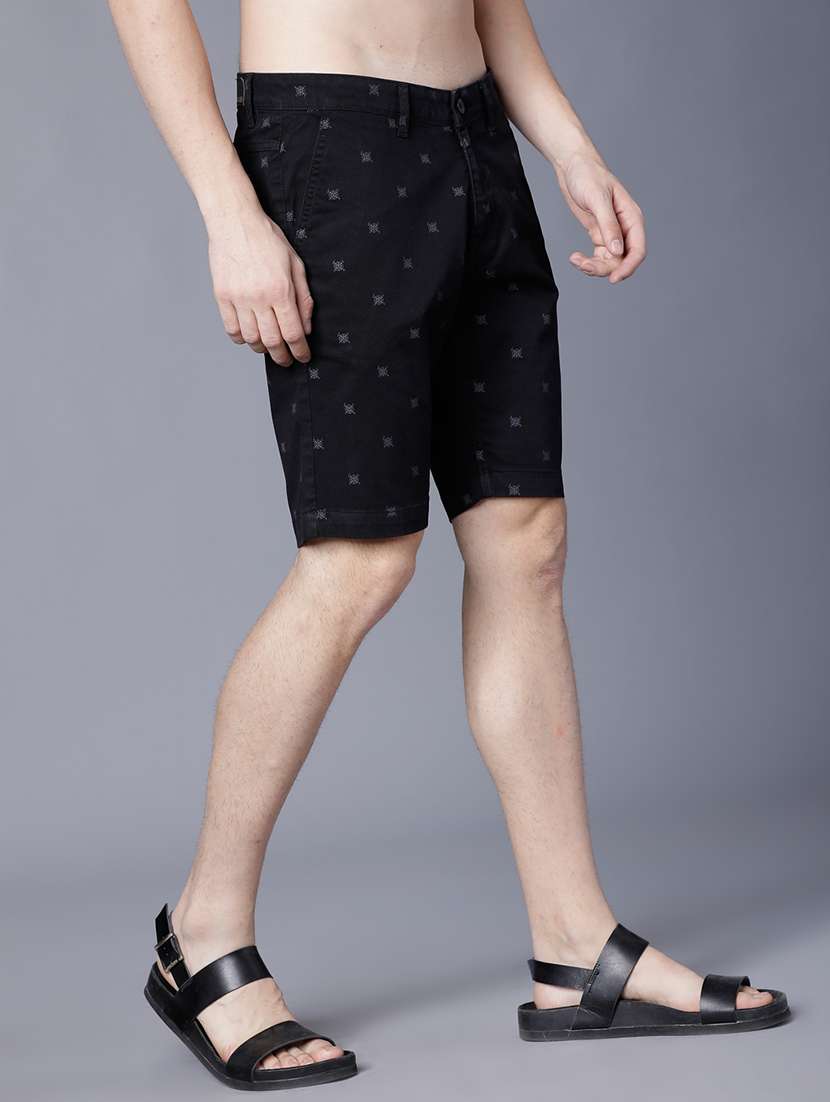 men printed mid rise regular fit shorts - 22462180 -  Standard Image - 3