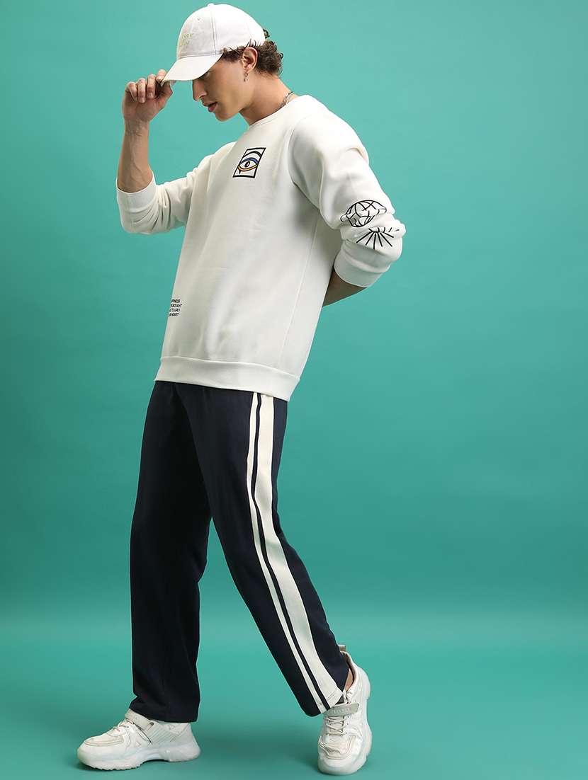 men side taped mid rise full length track pant - 22462208 -  Standard Image - 5