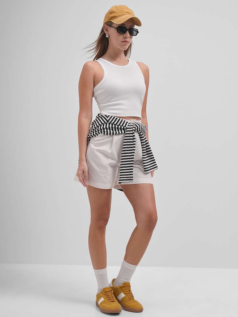women solid sleeveless tank top - 22462282 -  Standard Image - 5