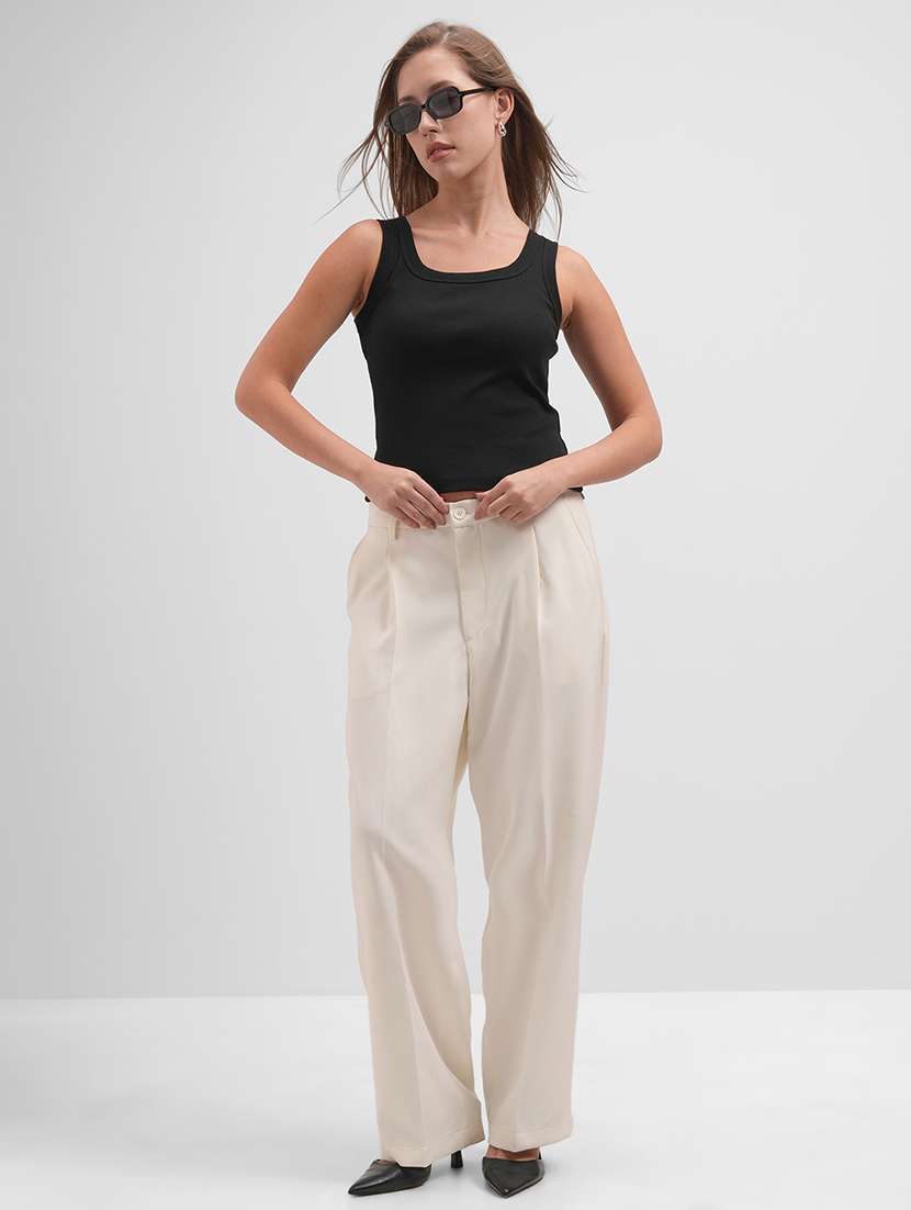 women solid sleeveless tank top - 22462285 -  Standard Image - 5