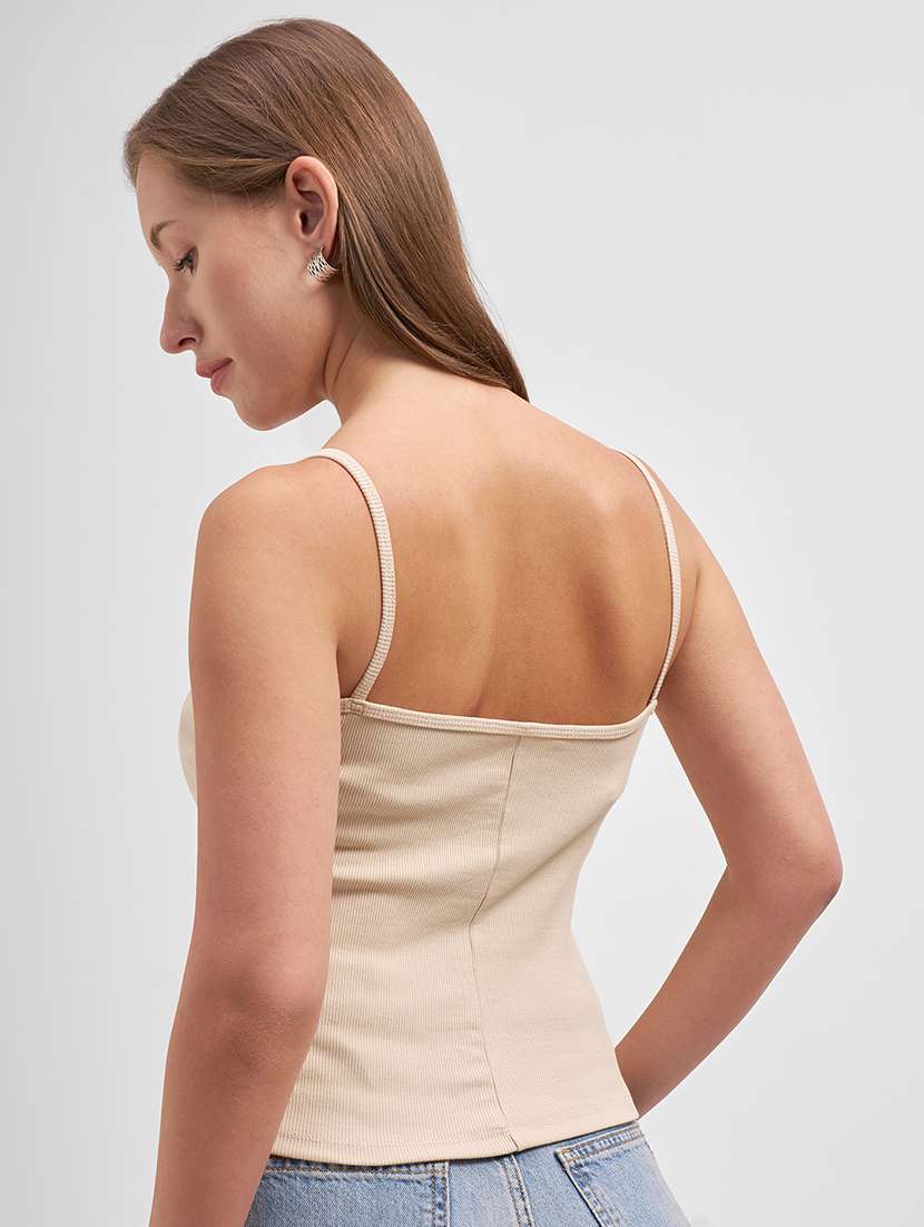 women solid sleeveless tank top - 22462303 -  Standard Image - 3