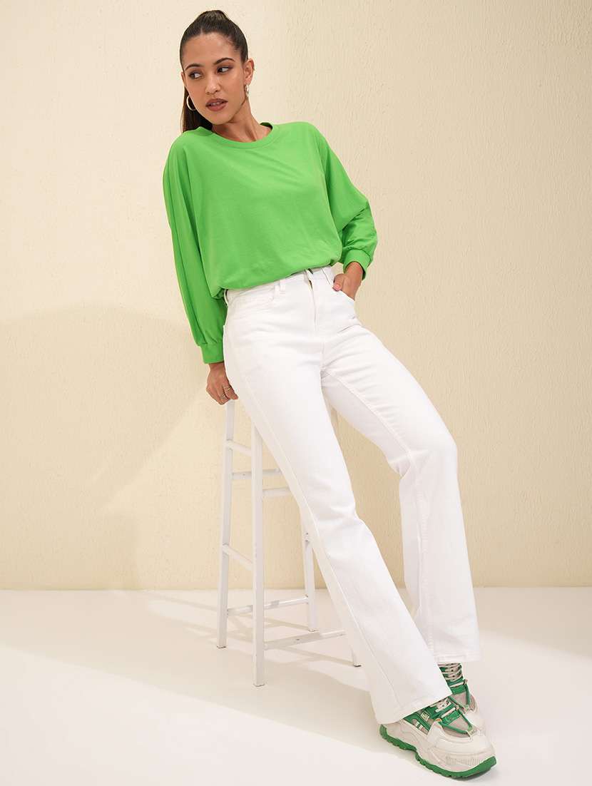 women white cotton jean - 22462435 -  Standard Image - 5