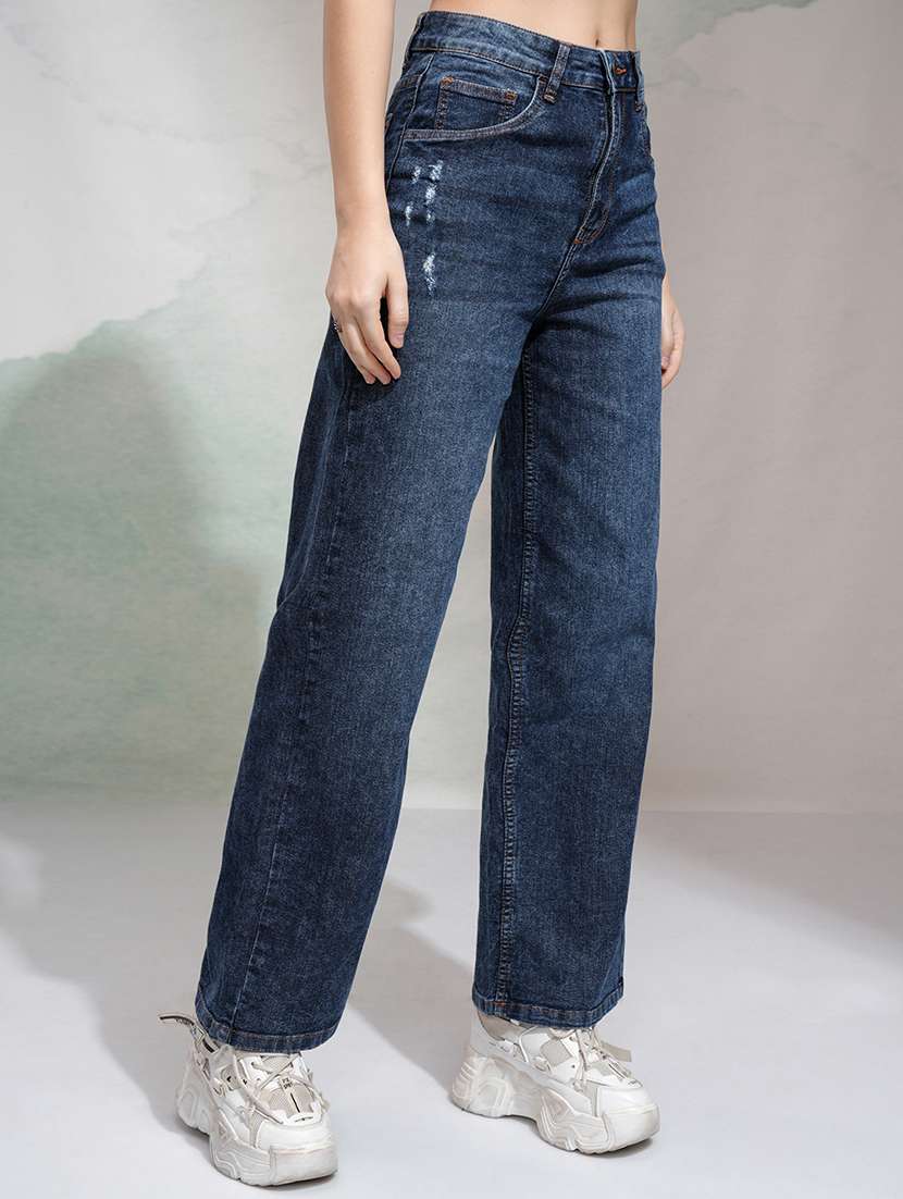 Women Blue Cotton Jean - 22462443 -  Standard Image - 3