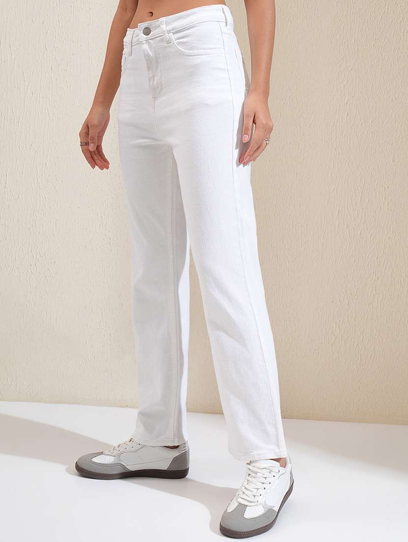 women white cotton jean - 22462454 -  Standard Image - 3
