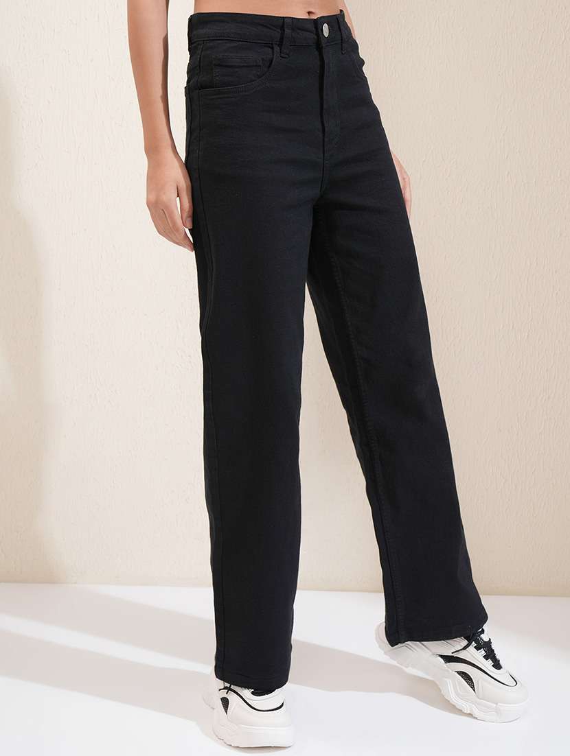 women black cotton jean - 22462456 -  Standard Image - 3