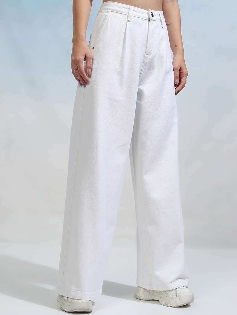 women white cotton jean - 22462468 -  Standard Image - 3