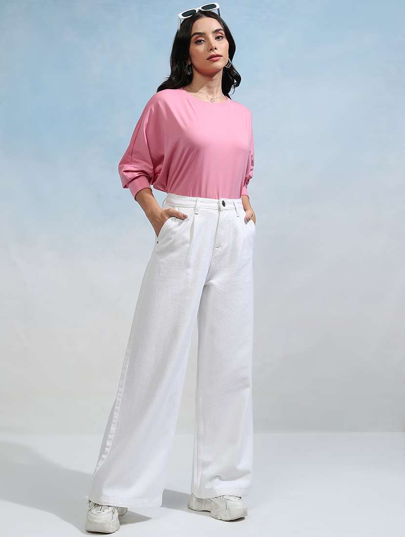 women white cotton jean - 22462468 -  Standard Image - 5