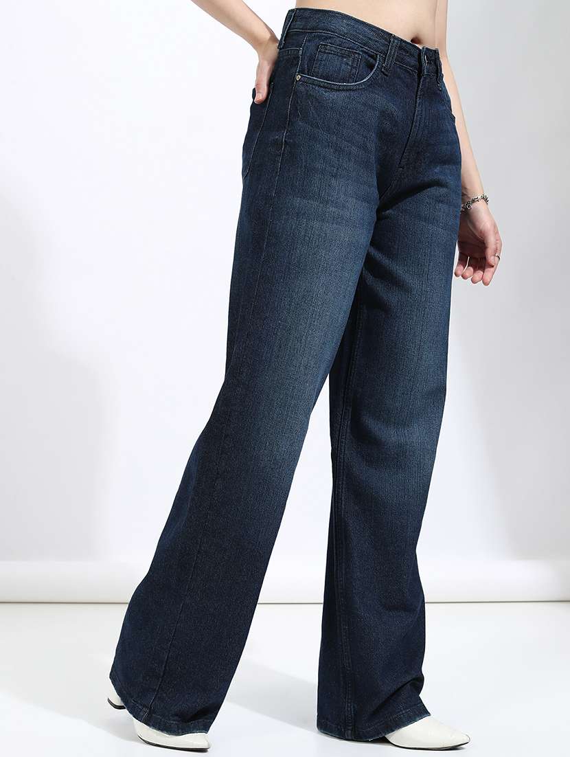 women blue cotton jean - 22462470 -  Standard Image - 3