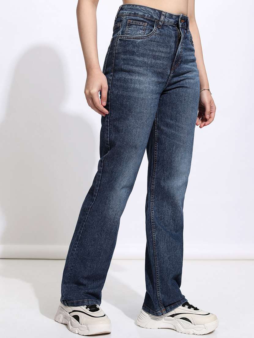 Women Blue Cotton Jean - 22462471 -  Standard Image - 3