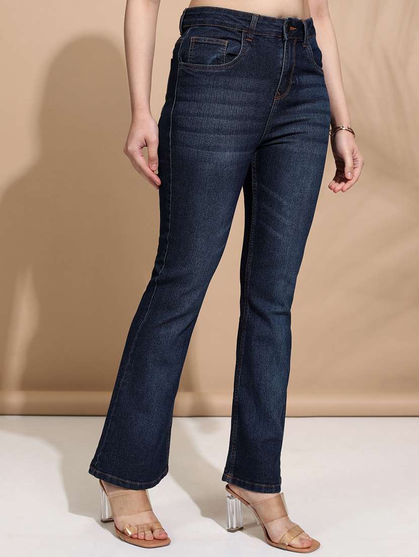 women blue cotton jean - 22462472 -  Standard Image - 3