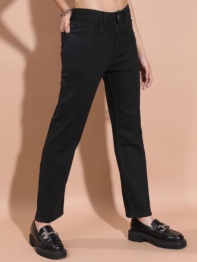 women black cotton jean - 22462488 -  Standard Image - 3