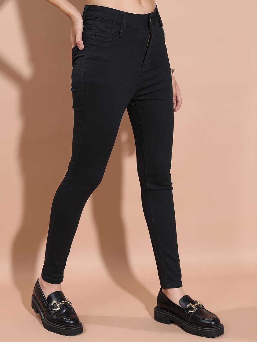 women black cotton jean - 22462489 -  Standard Image - 3
